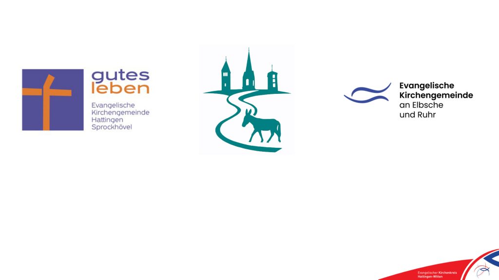 Die Logos der drei neuen Kirchengemeinden im Kirchenkreis Hattingen-Witten