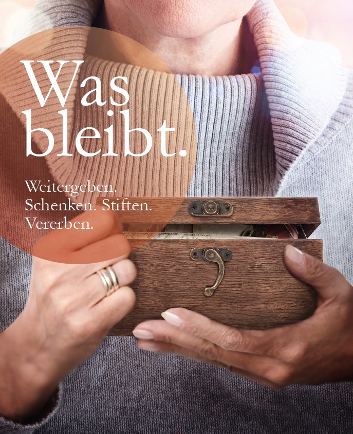 Plakat der Ausstellung "Was bleibt."